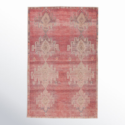 Asuncin Oriental Pink/Tan Area Rug (3'9"X6')