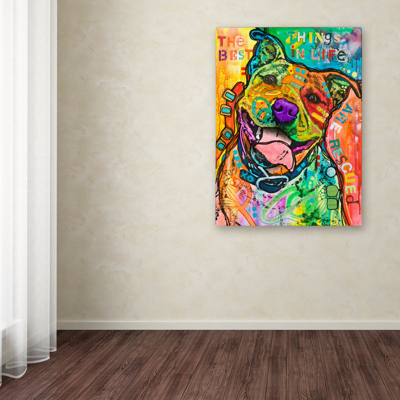 «The Best Things in Life», impression sur toile tendue, H 19 po x l 14 po