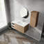 Meuble-lavabo 41,54 po avec lavabo et une armoire latérale