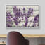Œuvre d'art mauve lavande mauve sur fond effet bois, images murales rétro rustiques, impression sur toile encadrée-899922252-807997935-825709749