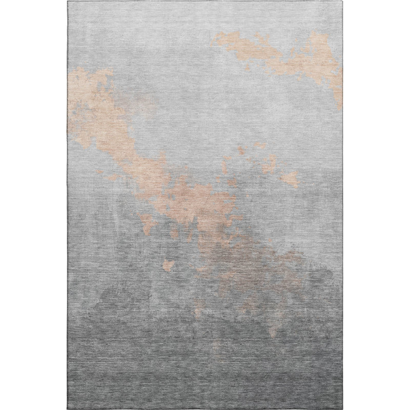 Premium Machine Washable Bennette AMF1881 Modern Rug, Rectangle 10' x 14'