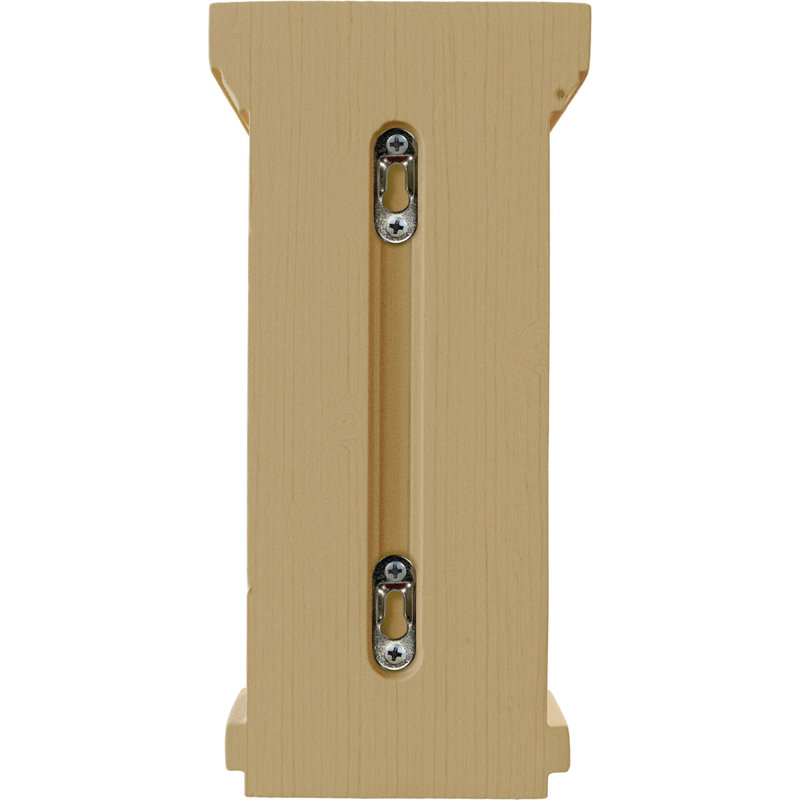 Alder Traditional Recessed Hand-Carved Wood Corbel, 10" x 5"