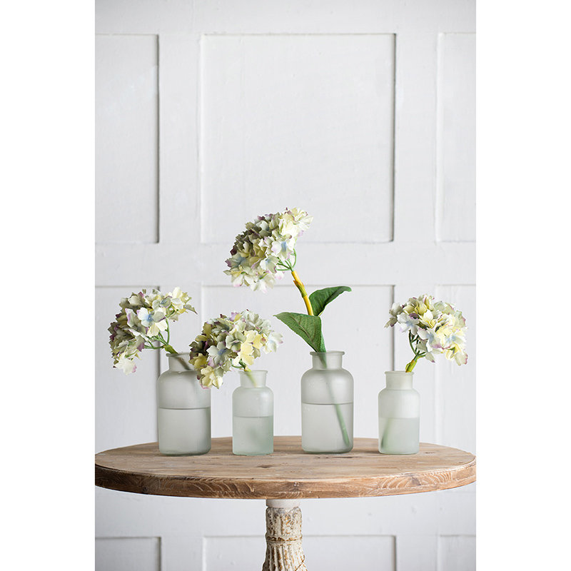 Fausse tige d'hortensia, Bleu avec teint