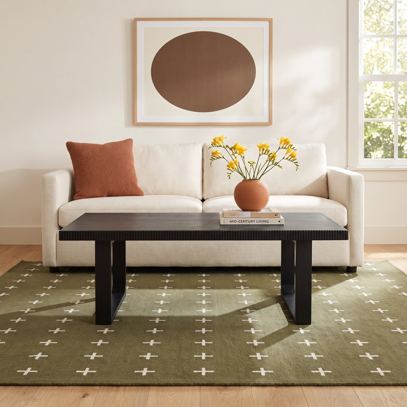 Urbana Solid Wood Coffee Table, Black