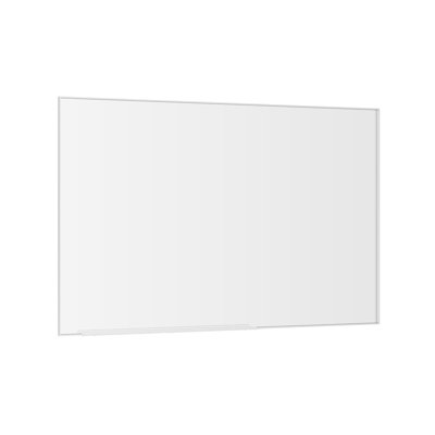 60×40" Oversized Rectangle Bathroom Mirror With Silver Aluminum Frame, Wall Mounted Vanity Mirror With Removable Tray, Vertical & Horizontal Hanging For Bathroom Living Room Bedroom