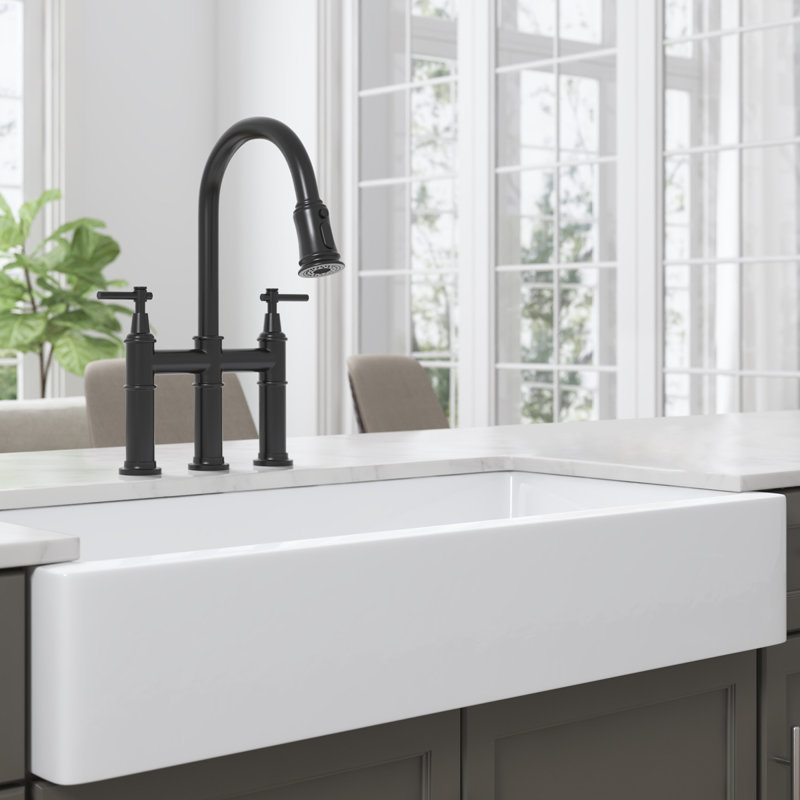 37'' L Single Bowl Fireclay Kitchen Sink