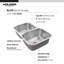 Elite 31.5'' L Double Bowl Stainless Steel Kitchen Sink