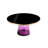     Pangea Home Belinda Pedestal Coffee Table - Hand Blown Glass Modern Coffee Table – Artisan Round Glass Coffee Table for Living Room, Bedroom, or Office - Purple Round Glass Coffee Table-1224423341