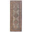 Machine Washable Oriental Machine Woven Polyester Area Rug in Cream/Blue/Red-1933473272