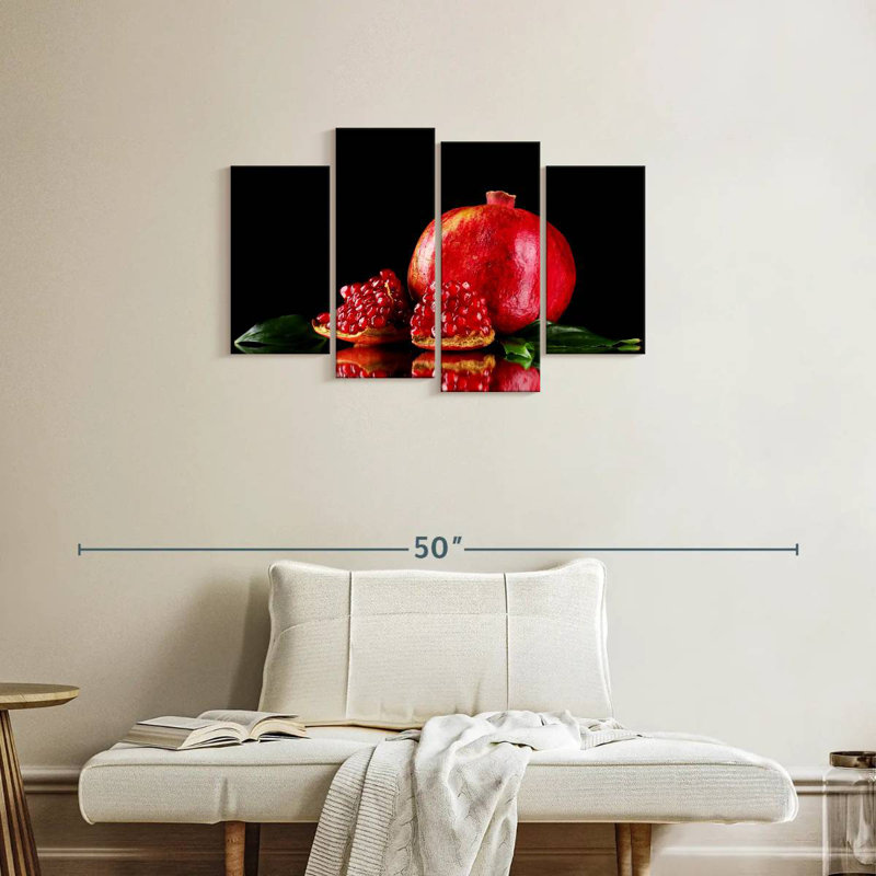 Yarlin Ripe Pomegranate Fruit, 22" H x 36" W