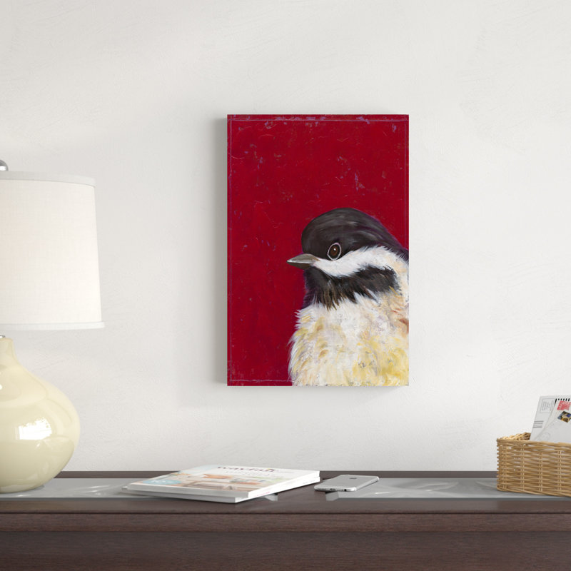 Portrait d'oiseau II, H 18 po x l 12 po x P 1 po