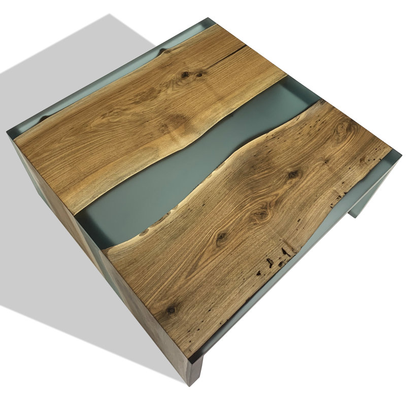 Table basse en bois massif Frosted Waterfall