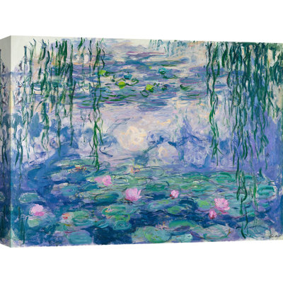 Waterlilies by Claude Monet - Wrapped Canvas Print