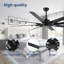 Ventilateur de plafond 75 pouces sans lumière