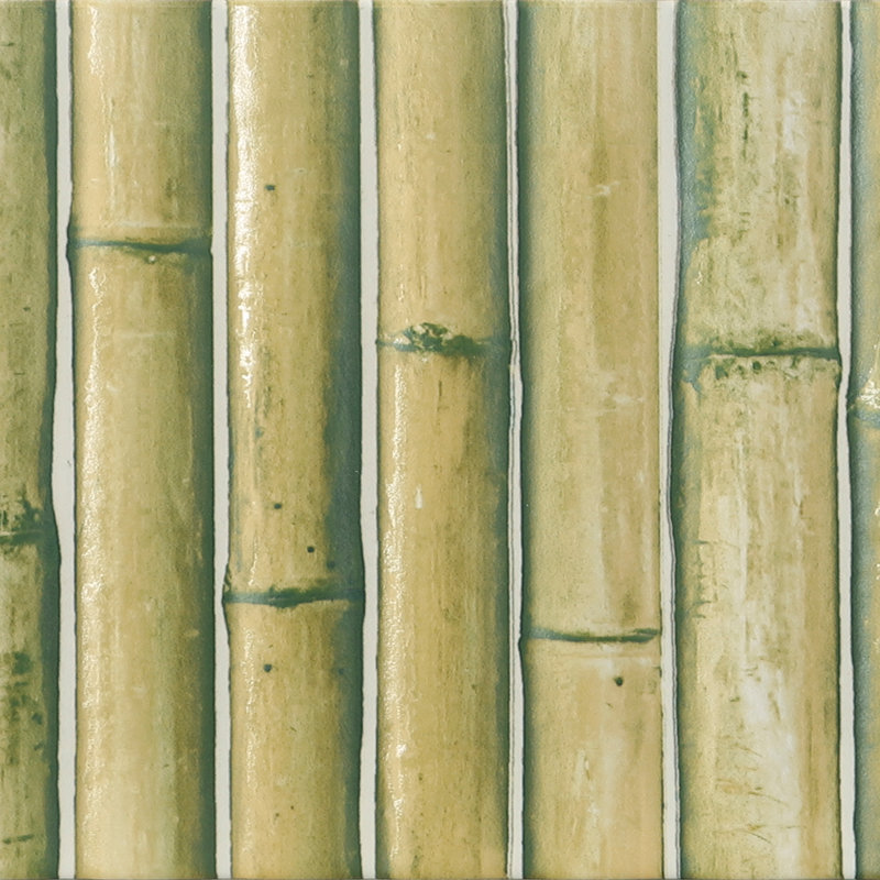 Bamboo 5.88'' W x 11.88'' L Tile, Matcha Green