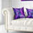 Snow Purple Fractal - Abstract Printed Pillow-30618753-30618757