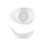 Vaisselle en verre 7,5 po x 5,75 po x H: 3,25 po 10 oz. Bol en verre transparent ovale (ensemble de 4)