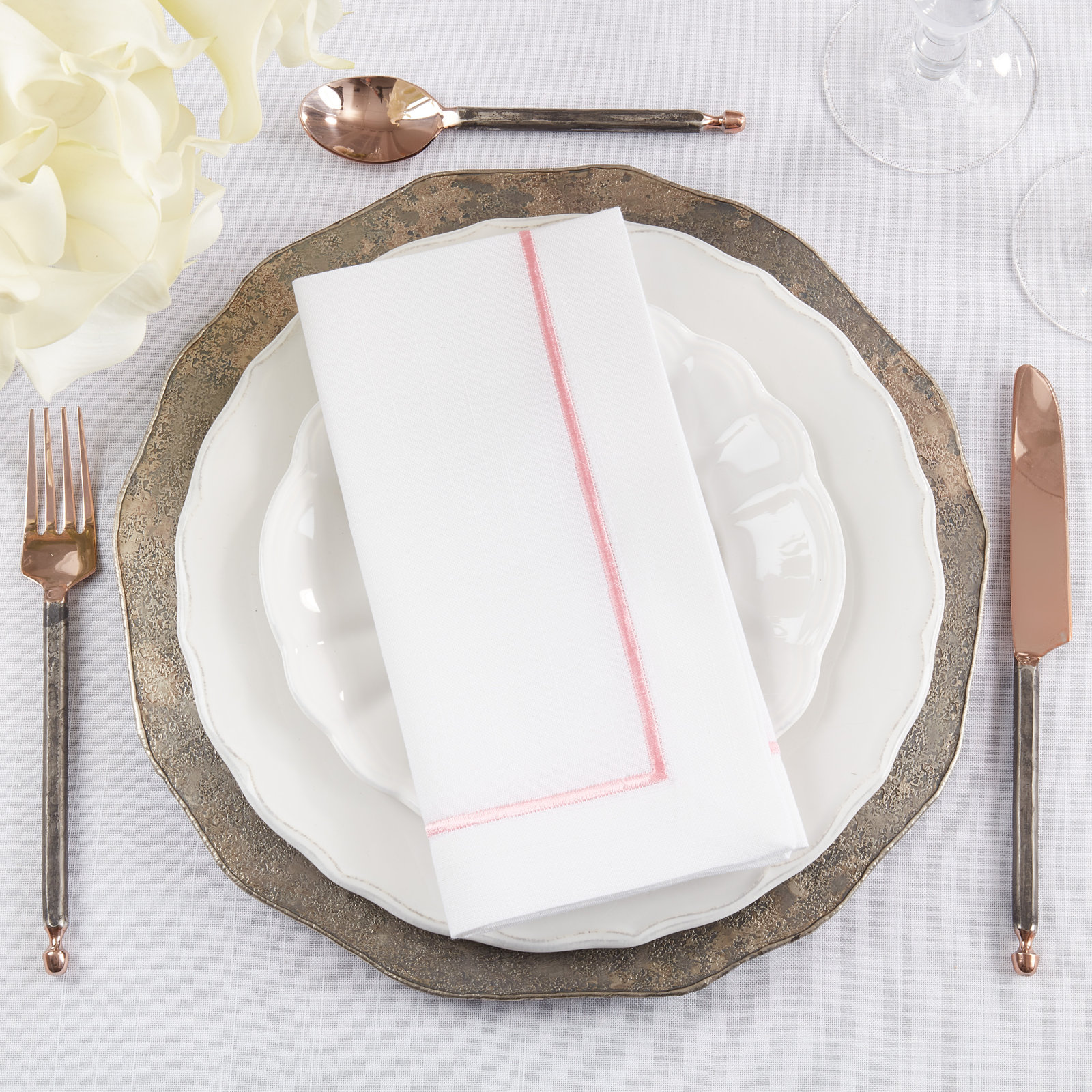 Odelle Reversible Napkin, Pink