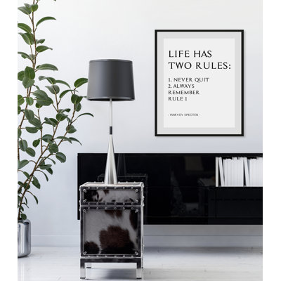 Text - Single Picture Frame Print