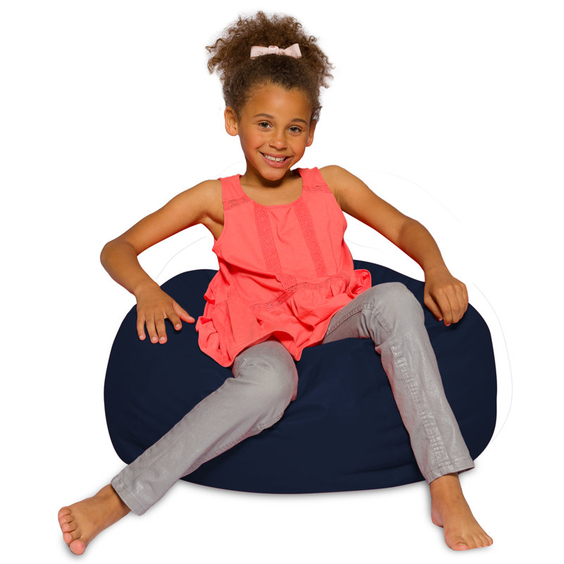 Bean Bag Chair for Kids, Teens, and Adults - Filled with Soft Beads, Includes Removable and Machine Washable Cover - Multiple Colors, Sizes and Fabrics including Soft Nylon & Canvas with Patterns