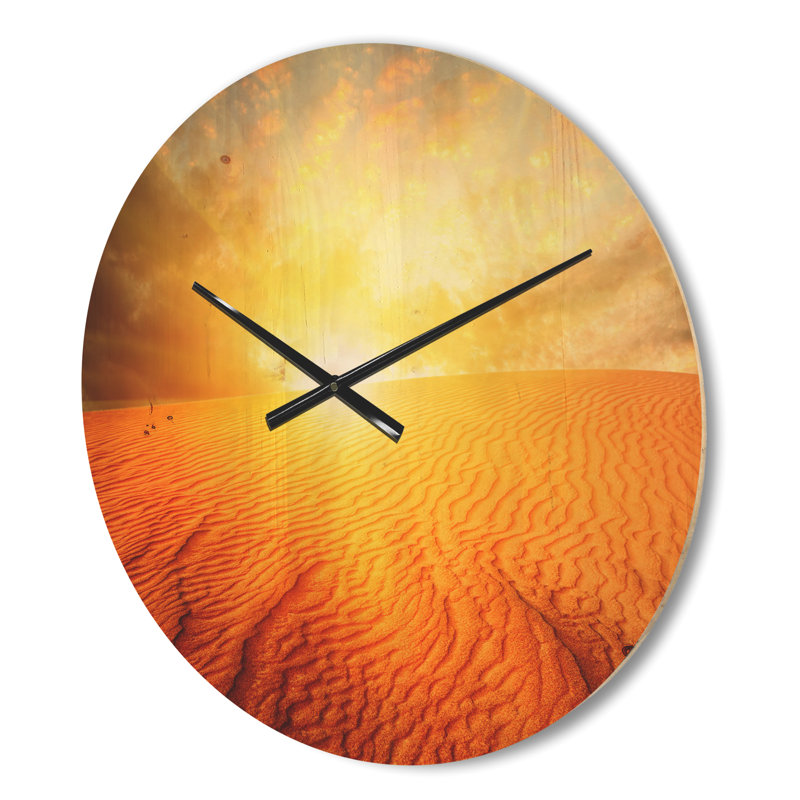 Horloge murale sable, Moyen