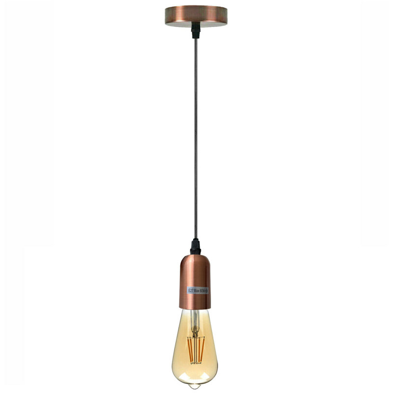 Aniston 1 - Light Bulb Pendant, Copper