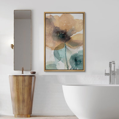 «Watercolor Yellow Green Flower Illustration» sur