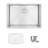 Stylish Undermount 25" Stainless Steel Kitchen Sink with Grid and Strainer