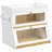 White Bread Box 2 Layers Food Storage Container-1371815732
