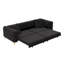 Canapé-lit convertible 3 en 1 avec siège profond, capitonnage à boutons et repose-pieds mobile pour une utilisation polyvalente dans les appartements et les bureaux-1569645277