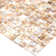12" X 12" Square Textured Natural Shell Mosaic Tile