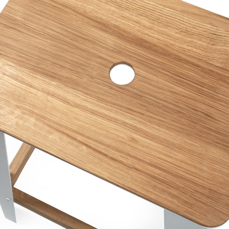 Tabouret Masaryktown, Blanc délavé