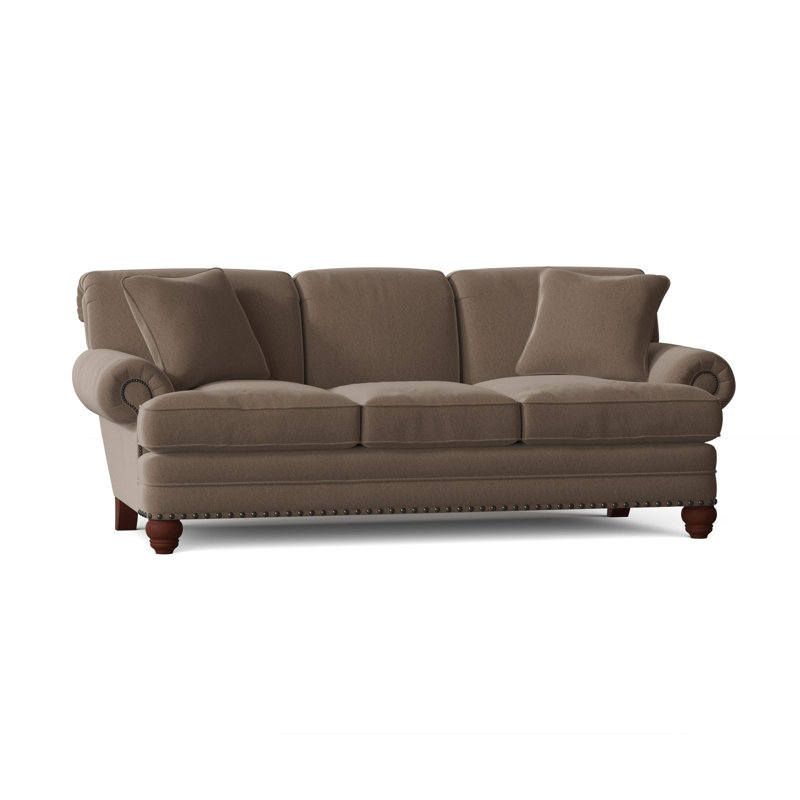Spratt Sofa, Handsome 10 Beige Performance Twill, Dark Brass, Manhattan