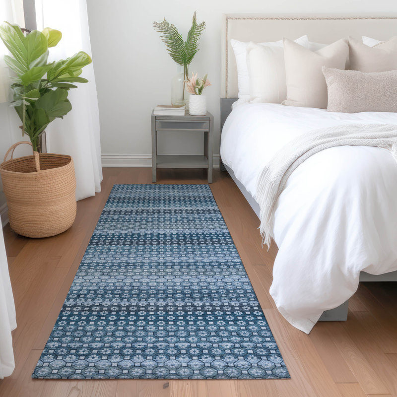Tapis intérieur / extérieur lavable en machine Christain ACN1420, Tapis de couloir 2 pi 3 po x 7 pi 6 po
