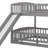 Bunk Bed With Slide,Fence And Ladder-415820331