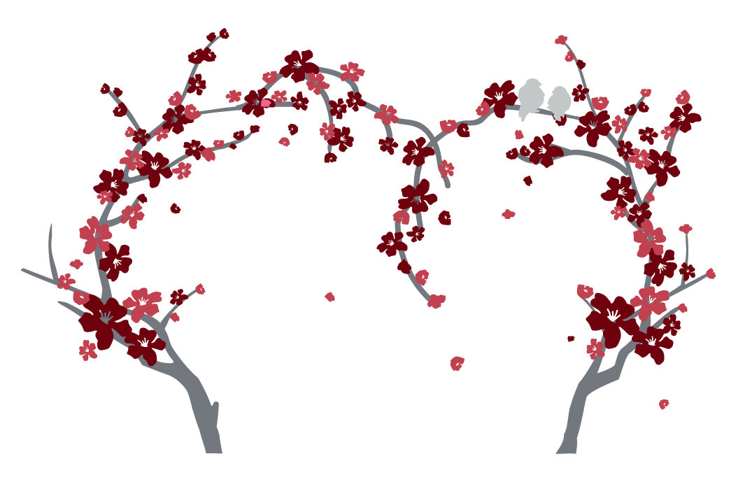 Plants & Flowers Non-Wall Damaging Wall Decal The Decal Guru 