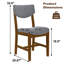5 tables de salle à manger rustiques composées d'une table rectangulaire en bois massif et de 4 chaises rembourrées, idéales pour les petits soupers à la maison