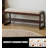 Vintage Colorful Tartan Solid Wood Shoe Storage Bench