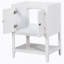 Base de meuble-lavabo, armoire de rangement avec portes et tablette ouverte