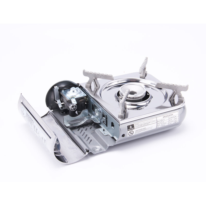 7,000 BTU Stainless Steel Single Burner Portable Gas Stove