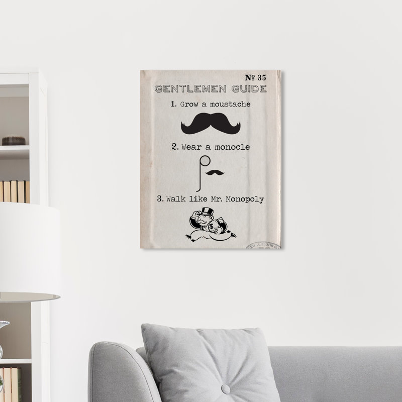 Gentlemen Guide - Impression sur toile, H 24 po x l 20 po