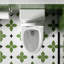 Toilette allongée une pièce ABRUZZO à fermeture en douceur 1,28 GPF avec hauteur confortable de 17 po ADA, chasse Vortex, siège à dégagement rapide, standard 12 po, blanc brillant