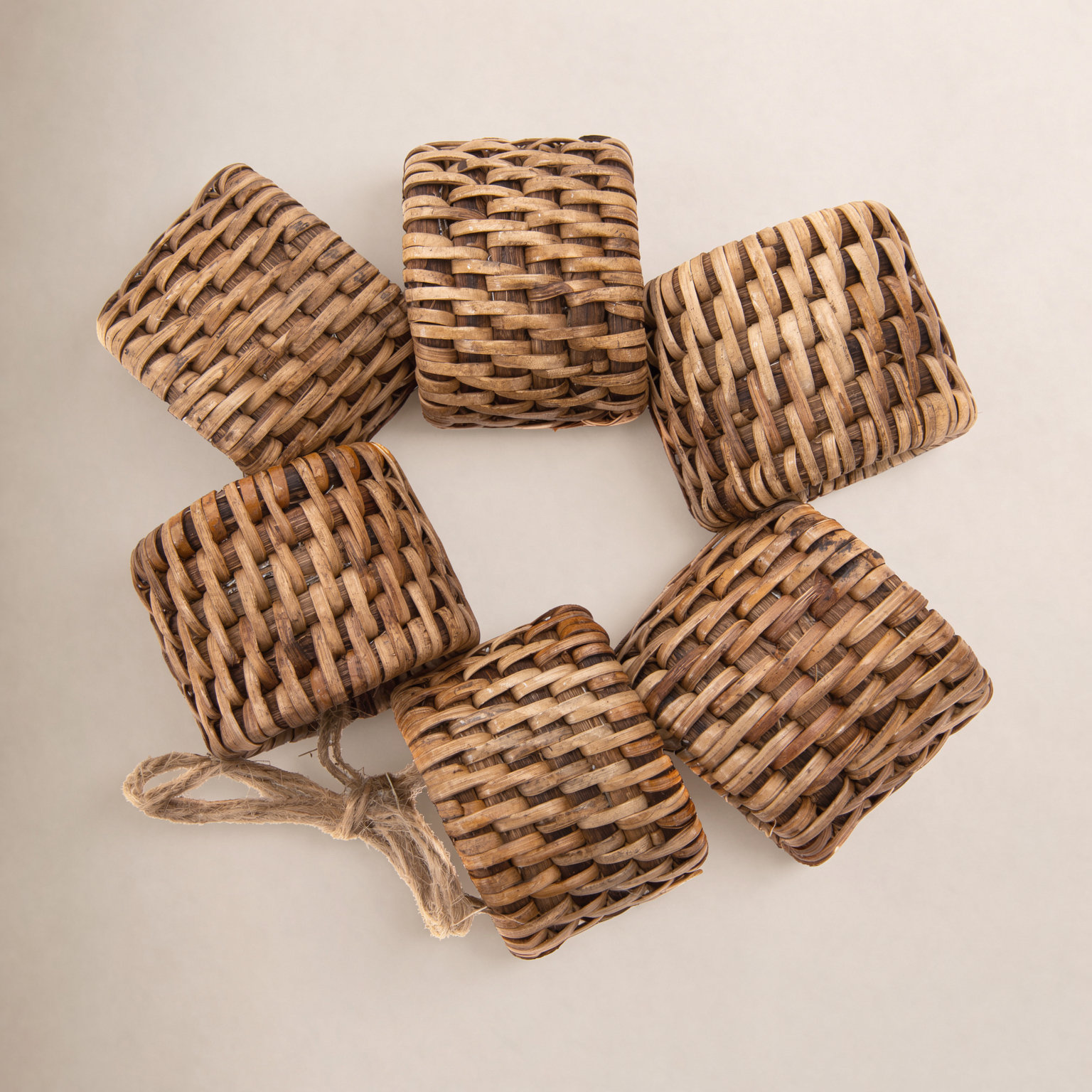 Camden Rattan Napkin Holder, Honey Brown