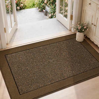 Tapis de porte d'intérieur, tapis de porte anti-salissures antidérapants lavables, tapis de bienvenue résistant à la saleté, tapis de sol à profil bas pour la porte arrière et le vestibule