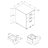 Black Laminate Rolling File Unit, Ideal For Office Storage And Arrangement Mobile Cabinet In Laminate, With Drawers Use