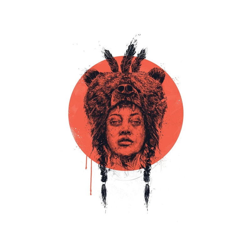 Shaman 1 Piece Wrapped Canvas Wall Art, 20.32 cm H x 30.48 cm W