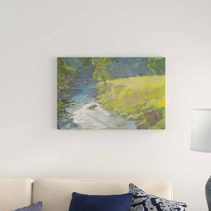 «Inner Stream», peinture sur toile, H 20 po x l 30 po