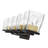 Braydon 5-Light Dimmable Vanity Light with Clear Glass Shades-2081403580