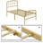 Valor Bed Frames Metal Platform Bed with Headboard-422472769-423181020