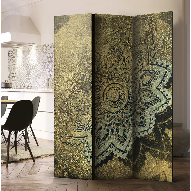 Jawhar Solid Wood Folding Room Divider, 3